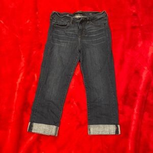 Liverpool dark wash, cropped jeans
